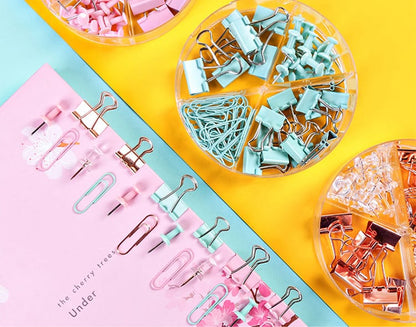 4 in 1 Paper Clips | Binder Clips |Bulldog Clips | Push Pins