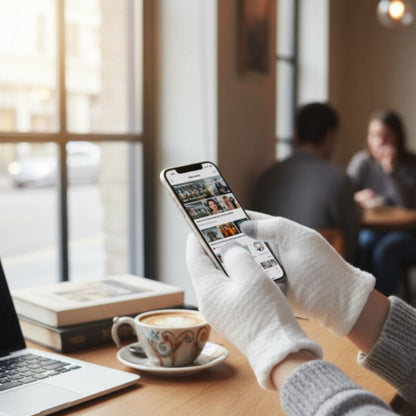 Kids And Adults Warm Woolen Screen Touch Gloves