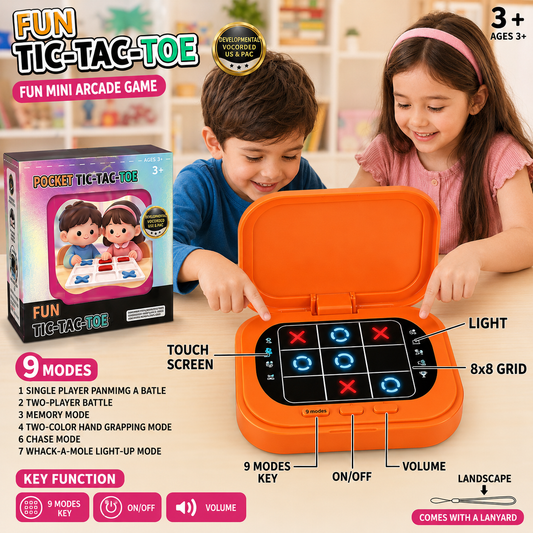 AI Electronic Touch Tic Tac Toe Game With Light & Sound