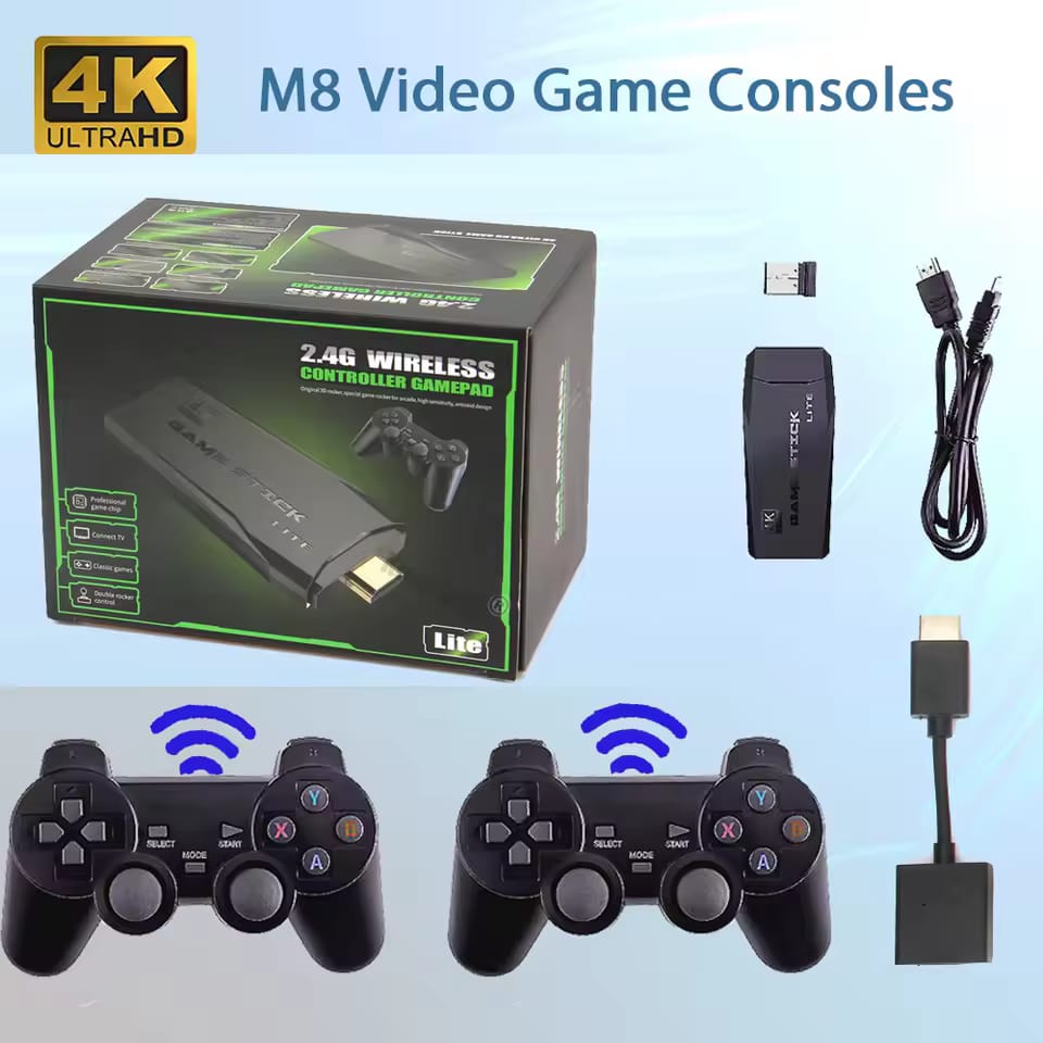 M8 4k Ultra Hd Wireless Game Stick