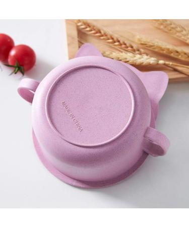 Kids Wheat Material Cat Cereal Bowl | Deep Dish Serving | Bpa Free | Non Toxic Material