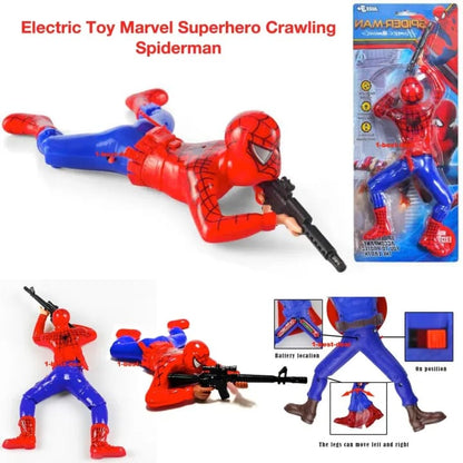 Crawling Spiderman Toy with Lights & Sound | Action Superhero Toy for Kids