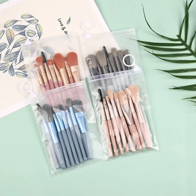 Portable Storage Bag Makeup Brushes Set