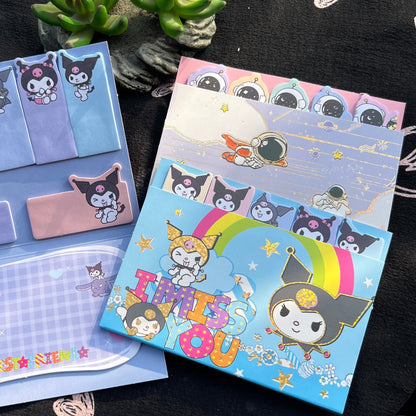 Kuromi And Spaceship Sticky Notes Book