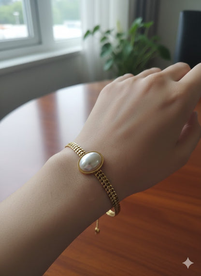 Pearl Stainless Steel Bracelet