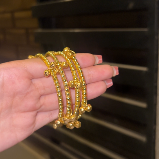 Raindrop Kashmiri Ghungroo Bangles 4 Pieces