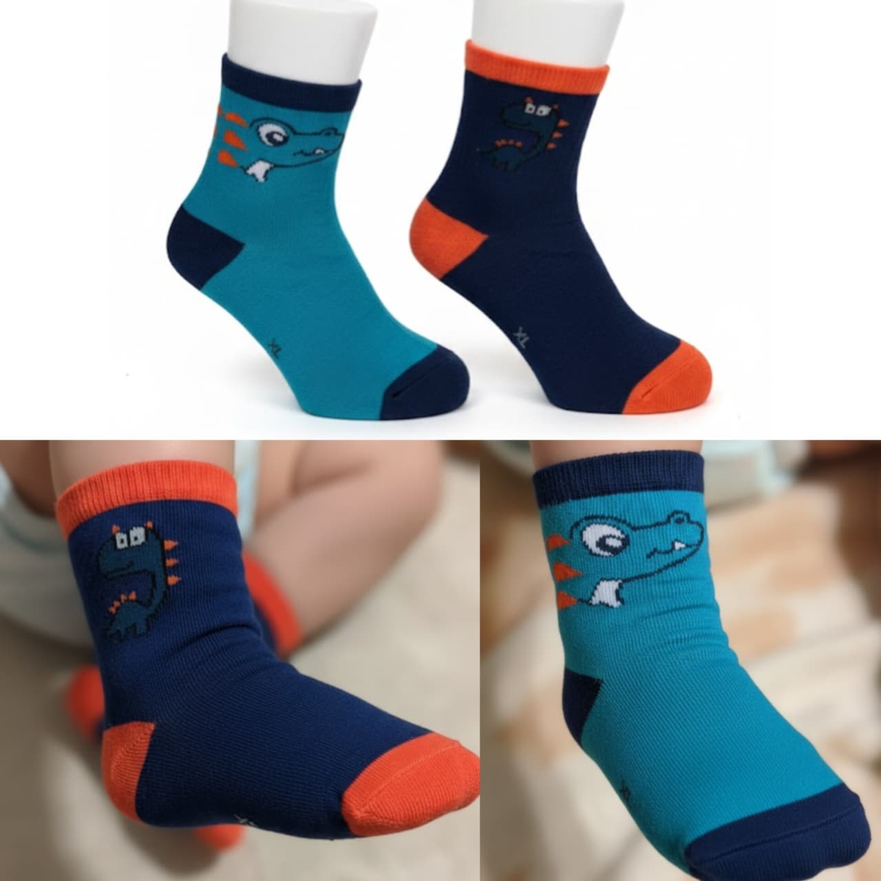 Dinosaur Pack Of 2 Pairs Socks
