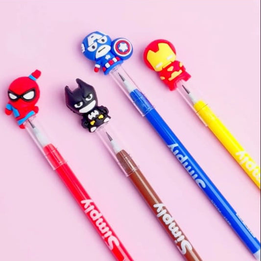 Super Heroes Avengers Set of 4 Bullet Pencils