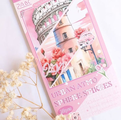 Vintage Journaling Sticker Book 20 Sheets