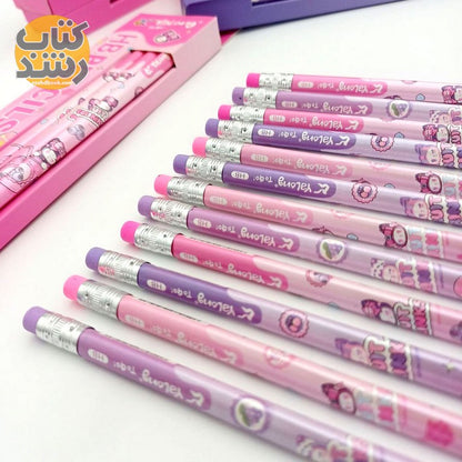 Yalong Kuromi Pencil Pack Of 12 With Eraser