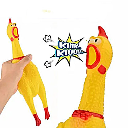 Screaming Chicken and Cow Toy | Press and Scream toy