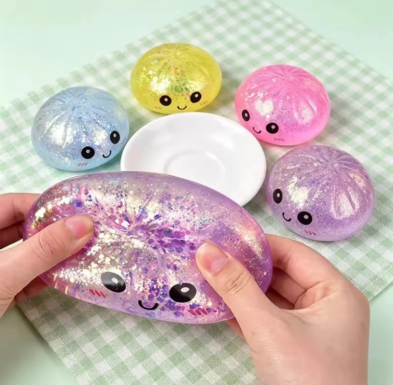 Vaseline Mini Glitter Dumpling Momos Squishy