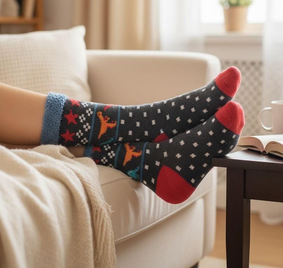 Warm Woolen Dinosaur Kids Socks