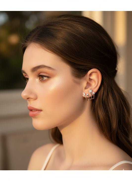 Star Hoopy Earings
