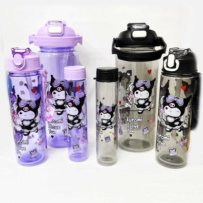 Set Of 3 Sanrio Water Bottles