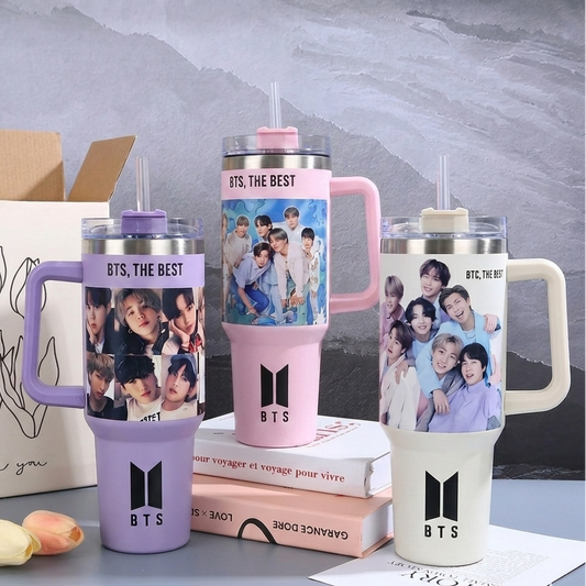 BTS Stainless Steel Hot N Cool Tumbler | 1200 Ml ( 40 Oz )