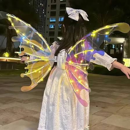 Big Size Electric Butterfly Fairy Wings With Music and Lights