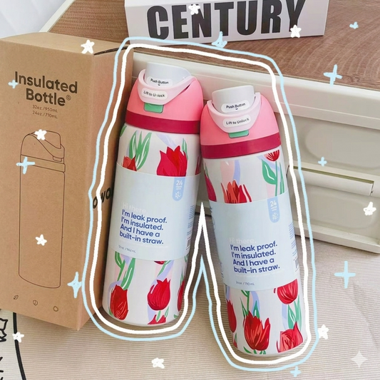 Tulip Pinteresty Stainless Steel Water Bottle | 1000 ml