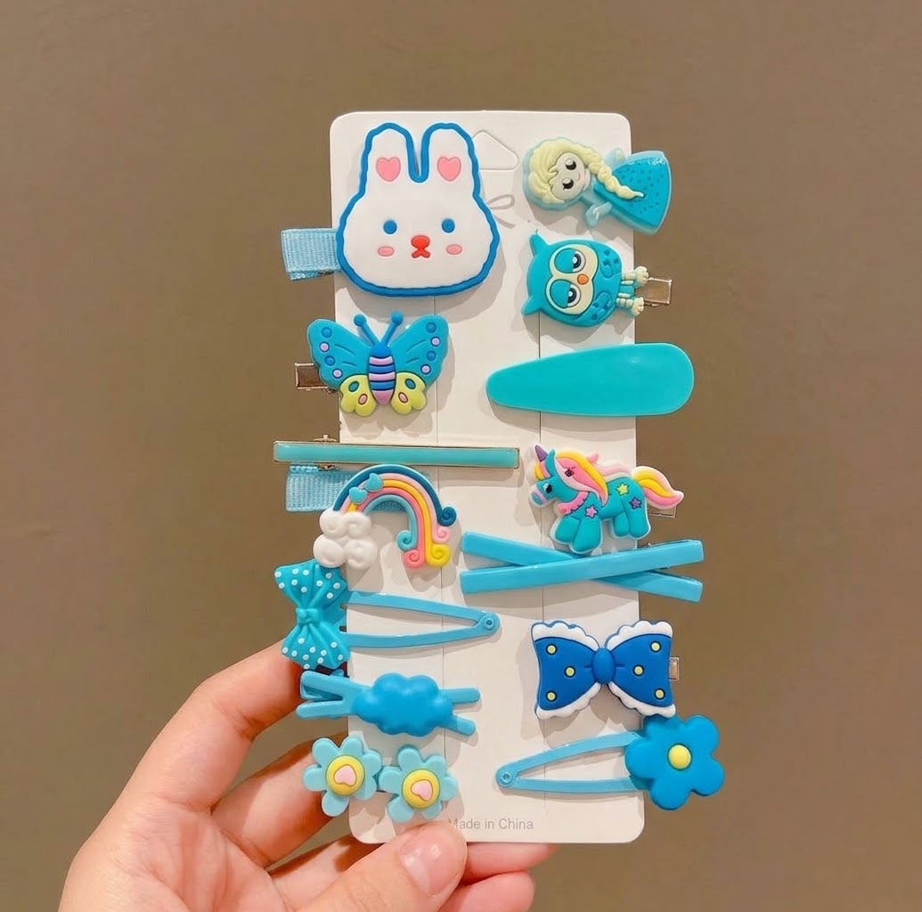Frozen Elsa Pack Of 12 Hair Clips | Pins