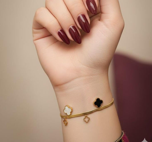 Clover Stainless Steel Bracelet