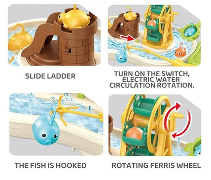 Fishing Table Electric Circulation With Fish Slide | Rotating Ferris Wheel