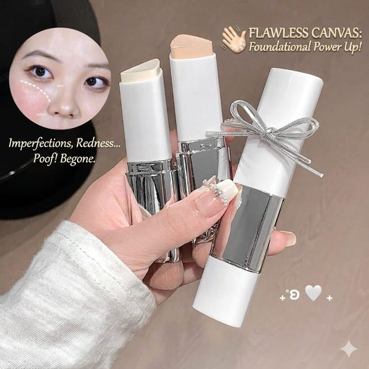 Korean Pore Blurring Foundation Stick With Blending Brush