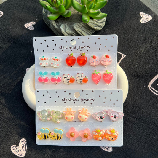 Clip-On Stud Earrings for Kids Girls – No Piercing Needed | Cute & Comfortable