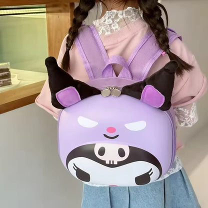 Kuromi Round Hard Case Backpack