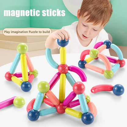 36 Pcs Magnetic Sticks & Balls Blocks | STEM Learning Building Toy for Kids