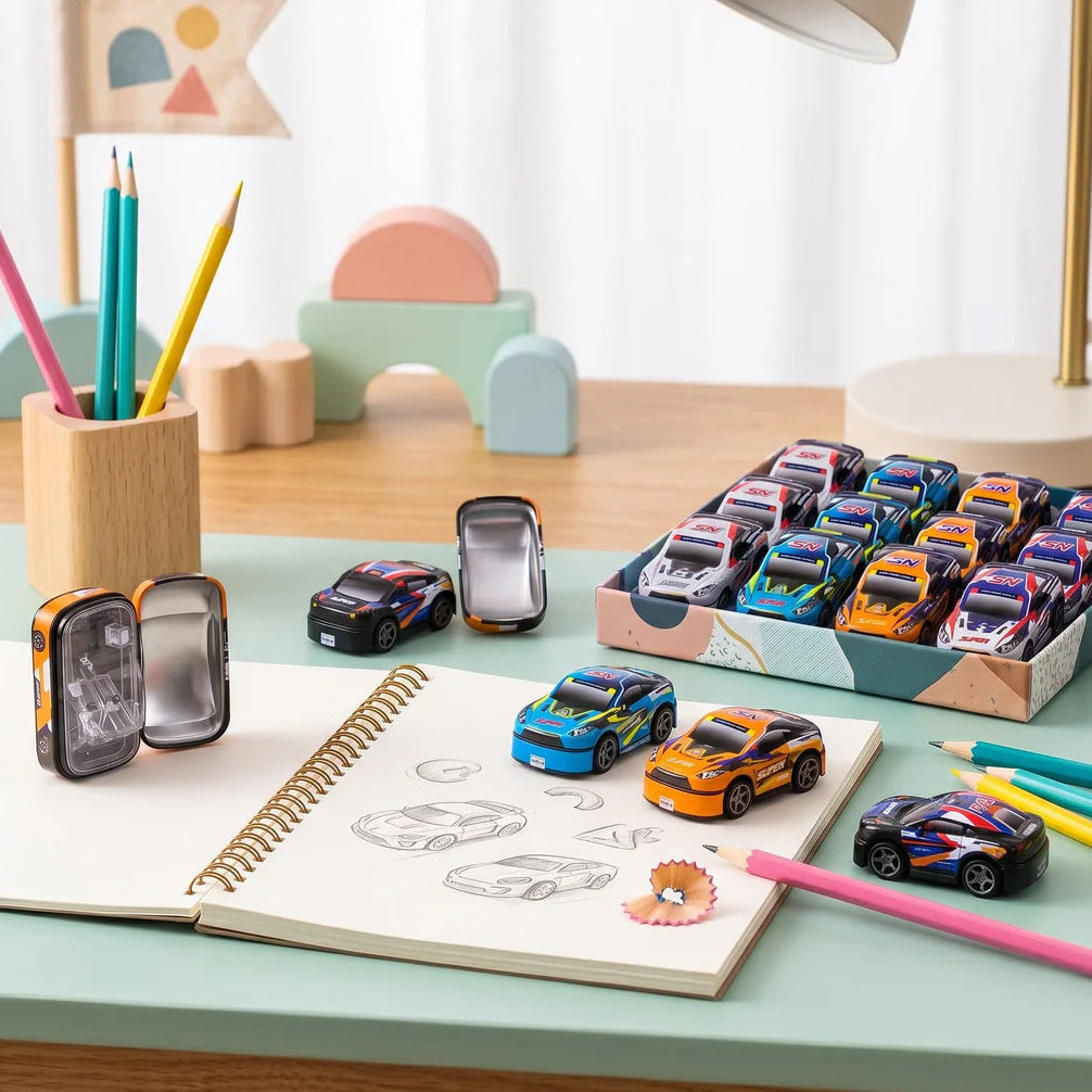 Double Hole Metal Car Pencil Sharpener