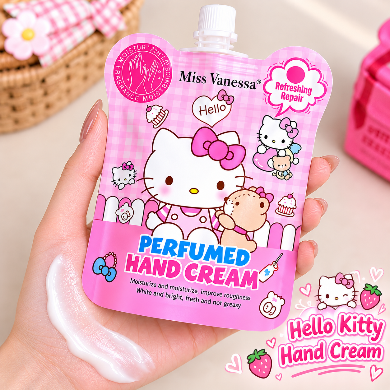 Hello Kitty Perfumed Pouch Hand Cream