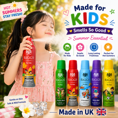 Made in UK Original Kids Body Sprays | Big Size 150 ml