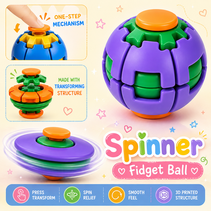 2 in 1 Spinner Fidget Cube Ball