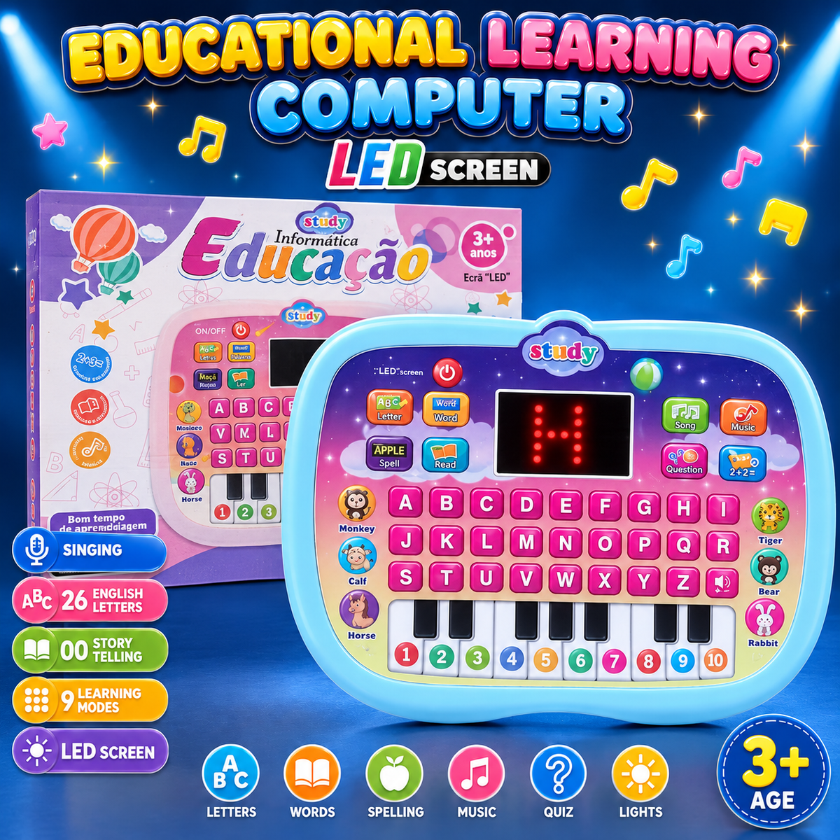 Educational Musical Computer Tablet