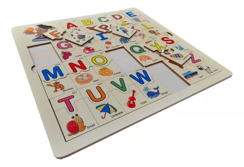 Educational ABC Alphabets Wooden Puzzle