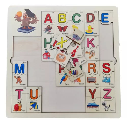 Educational ABC Alphabets Wooden Puzzle