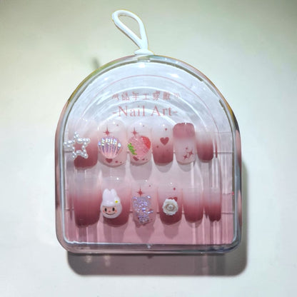 Two Tone Nails With Acrylic Box