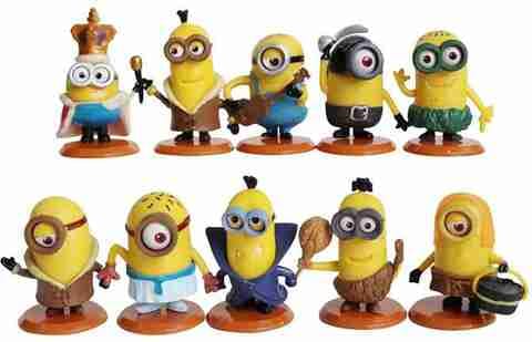 Minions Box of 10 Figures | Cute Action Figures Set for Kids