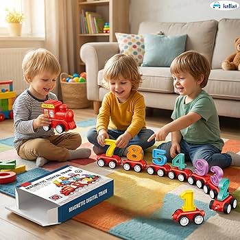 Magnetic Digital Number Train | Educational Toy