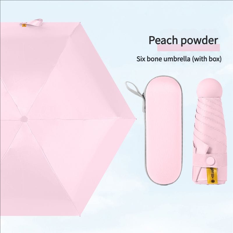Portable Capsule Travel Umbrella – UV Protection & Waterproof