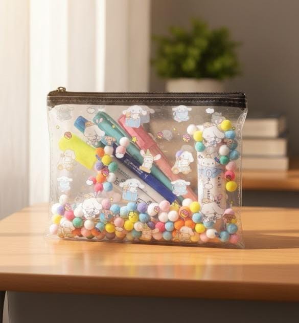 Kawaii 2 in 1 Confetti Filled Multipurpose Pouch