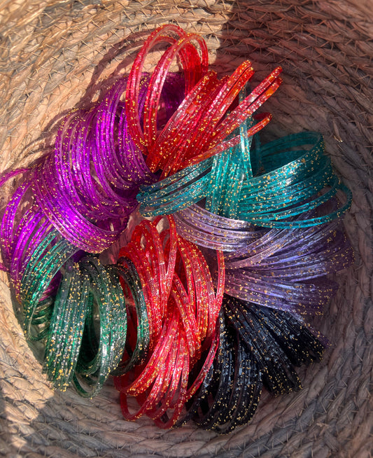 Sawa 2 | 2.6 Size Rain Drop Multi Colors Bangles