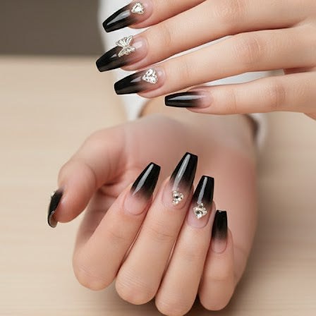 Merry Color Nails With Glue Stickers