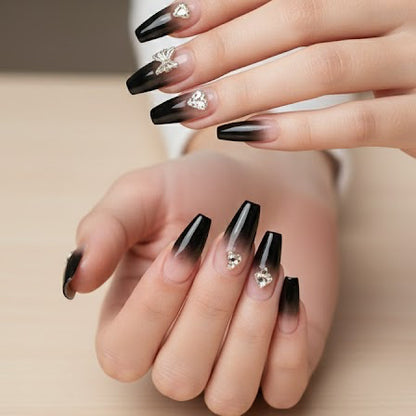 Merry Color Nails With Glue Stickers