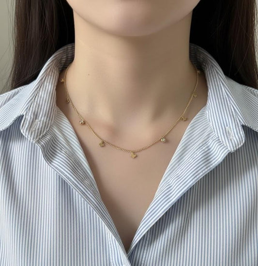 Delicate Charms Stainless Steel Necklace