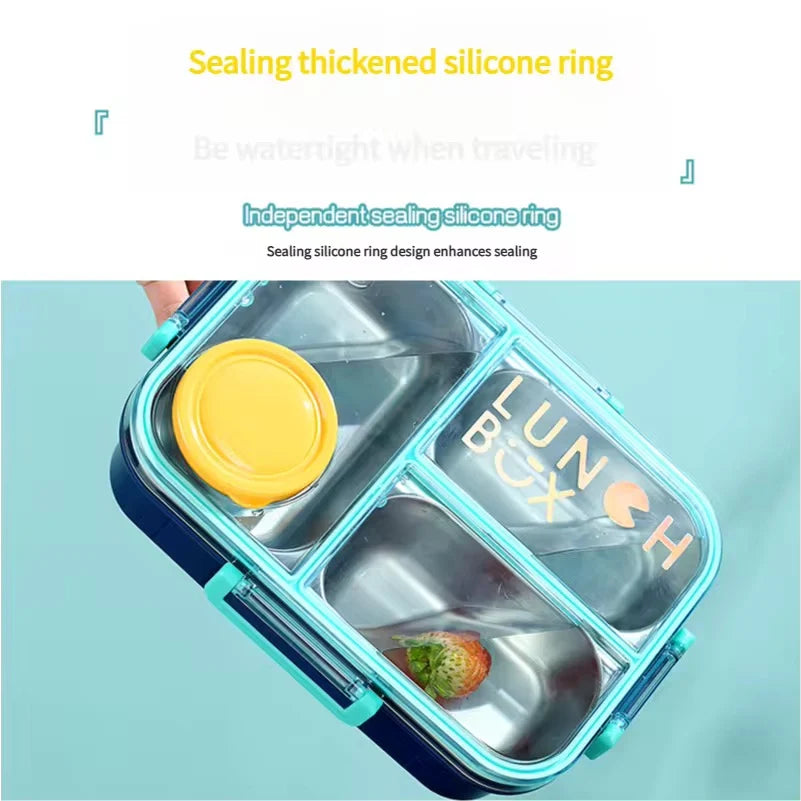 Stainless Steel Premium Quality Bento Lunch Box with Sauce Box