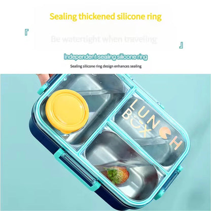 Stainless Steel Premium Quality Bento Lunch Box with Sauce Box