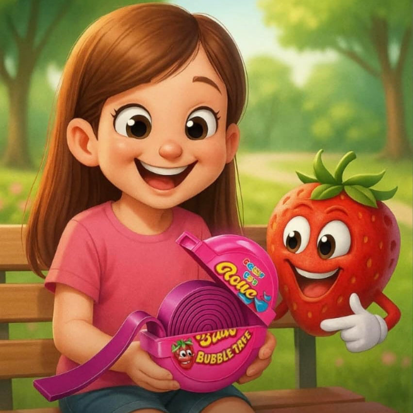 Candy Rolls Flavoured Bubble Gum