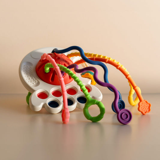 4 in 1 Pull String Sensory Activity Toy For Kids