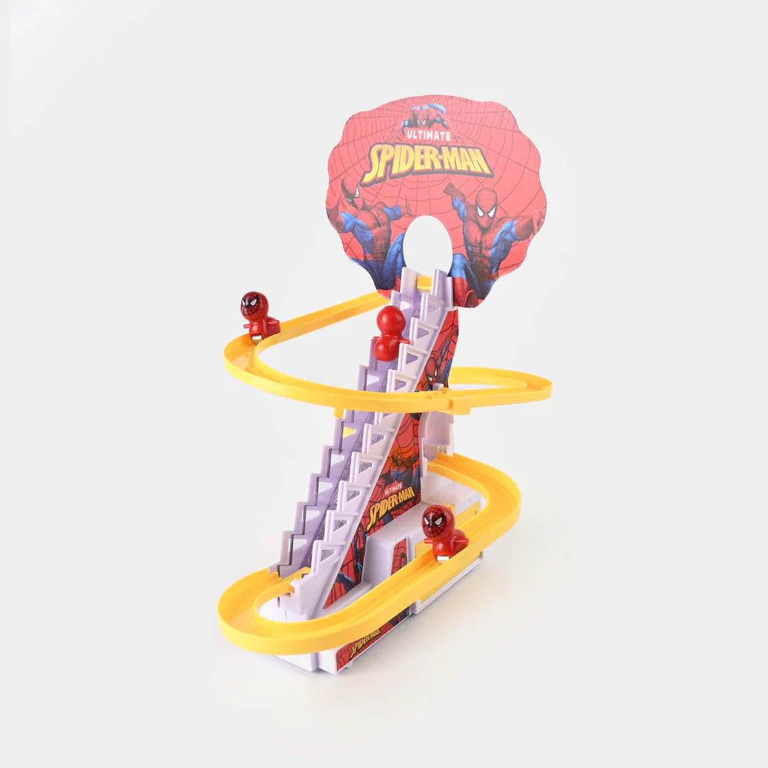Spiderman Escalator Track Toy With Music And Lights